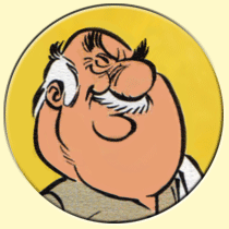 Caricature d'André Alerme (Albert Uderzo).