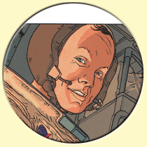 Caricature Neil Armstrong (Philippe Buchet).