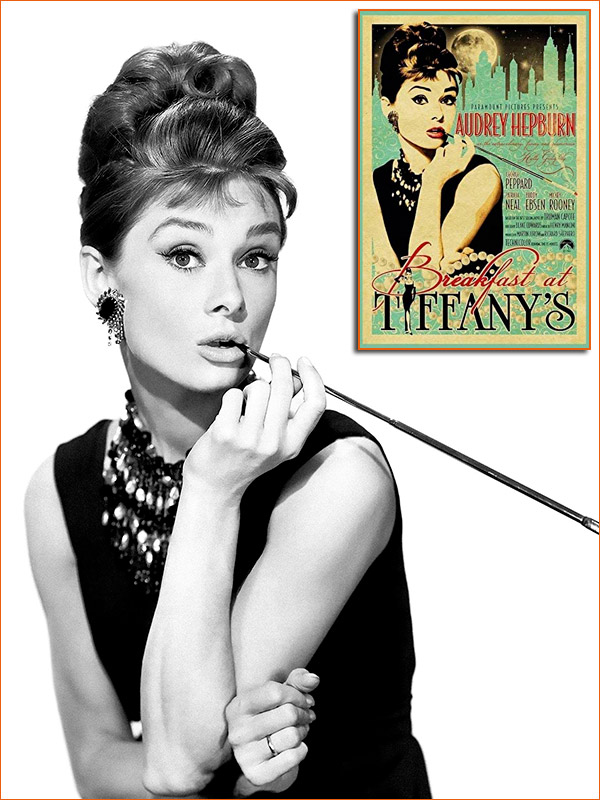 Audrey Hepburn dans Diamants sur canapé de Blake Edwards (1961).