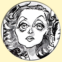 Caricature de Bette Davis (Maëster).
