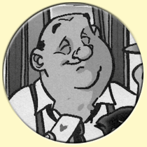 caricarture de Bernard Blier (Efix).
