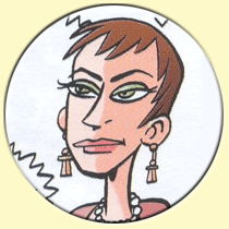 Caricature de Carole Bouquet (Bianco).