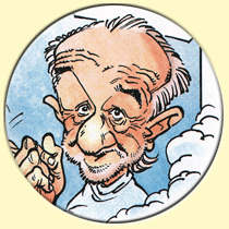 Caricature de George Carlin (Maëster).