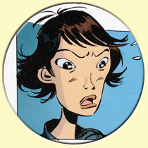 Caricature de Sarah Clarke (Simon Léturgie).