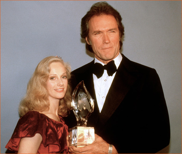 Clint Eastwwod et Sondra Locke lors de la septième cérémonie des People's Choice Awards (1981).