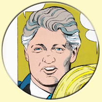 Caricature de Bill Clinton (Jon Bogdanove).