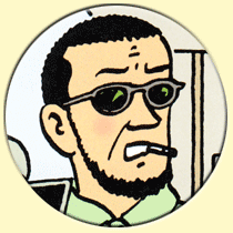 Caricature de Jacques Cogniaux (Hergé).