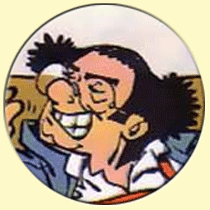 Caricature de Coluche (Bédu).