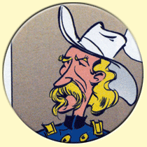 Caricature du général George Armstrong Custer (Achdé).