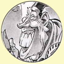 Caricature de Fernandel (Maëster).