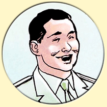 Caricature de Youri Gagarine (Malo Kerfriden).