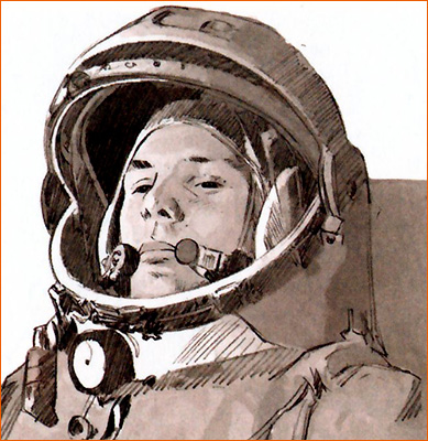 Youri Gagarine selon Malo Kerfriden.