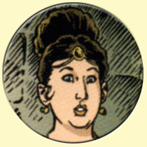 Caricature de Anne Girouard (Steven Dupré).