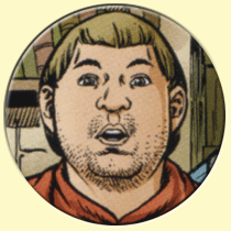 Caricature de Jean-Christophe Hembert (Steven Dupré).