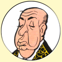 Caricature d'Alfred Hitchcock (Morris).
