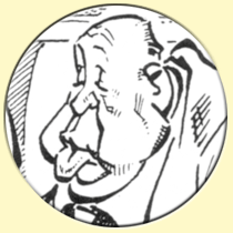 Caricature d'Alfred Hitchock (Maëster).