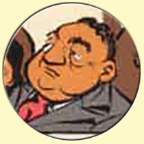 Caricature de J. Edgar Hoover (Laurent Verron).