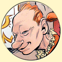 Caricature de Brice Hortefeux (Jean-Louis Mourier).