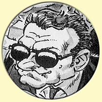 Caricature de Harvey Keitel (Maëster).