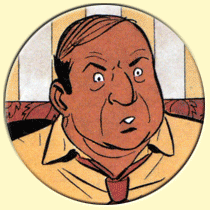 Caricature d'Irving Klaw (Philippe Berthet).