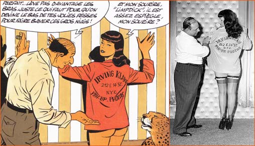 Irving Klaw et Bettie Page.