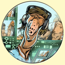 Caricature de Jean-Michel Larqué (Didier Tarquin).