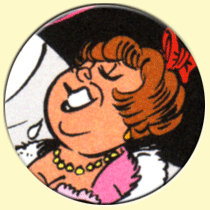 Caricature de Gloria Lasso (Morris).