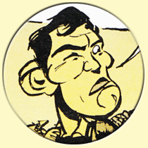 Caricature de George Lazenby (Simon Léturgie).