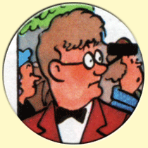 Caricature de Jacques Melkebeke (Hergé).