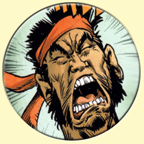 Caricature de Toshirô Mifune (Jean-Louis Mourier).
