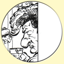 Caricature d'Eddy Mitchell (Maëster).