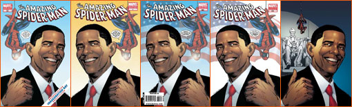 Amazing Spider-Man et Barack Obama.