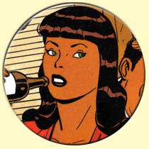 Caricature de Bettie Page (Philippe Berthet).