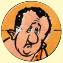 Caricature de Jean Richard (Albert Uderzo).