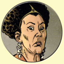 Caricature de Joëlle Sevilla (Steven Dupré).