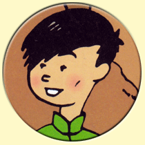 Caricature de Tchang Tchong-Jen (Hergé).