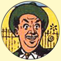 Caricature de Charles Trenet (Edgar P. Jacobs ).