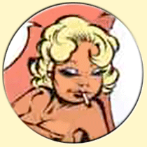 Caricature de Mae West (Laurent Verron).