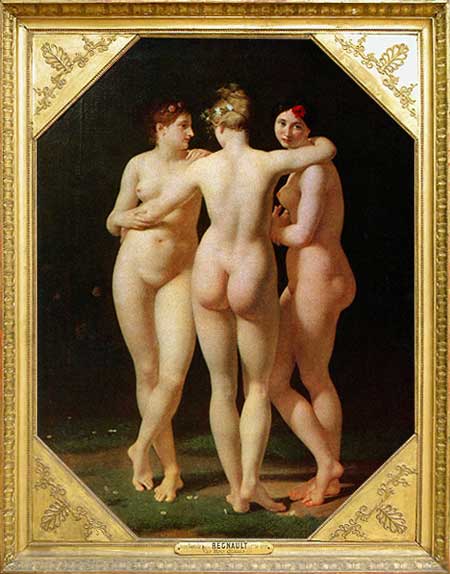 Les trois Grâces de Jean Baptiste Regnault.
