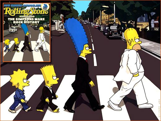 Abbey Road selon Matt Groening.