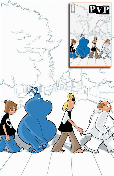 Abbey Road selon Scott Kurtz.