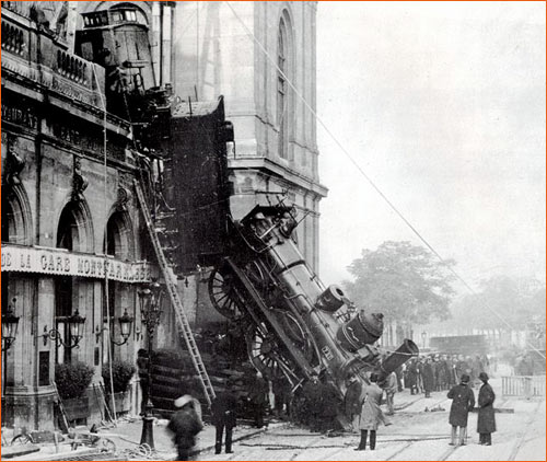 Accident gare de l'Ouest.