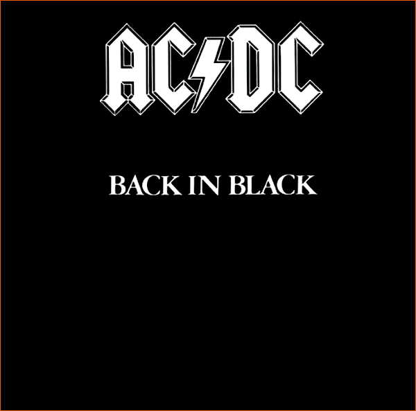 Back in black d'AC/DC.