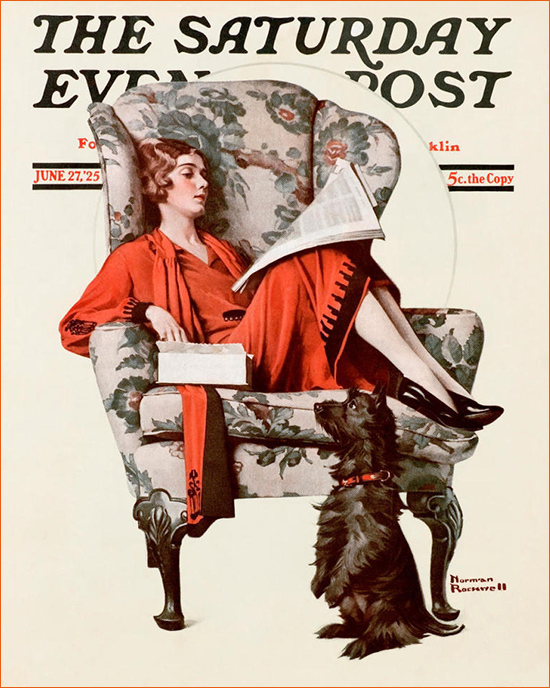 Begging de Norman Rockwell pour le Saturday Evening Post du 27 mai 1925.
