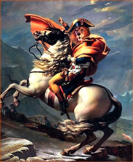 Bonaparte franchissant le Grand-Saint-Bernard selon Bryan Talbot.