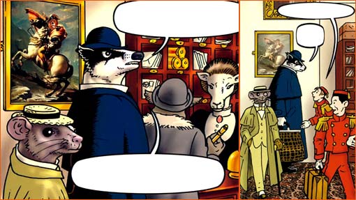 Bonaparte franchissant le Grand-Saint-Bernard selon Bryan Talbot.