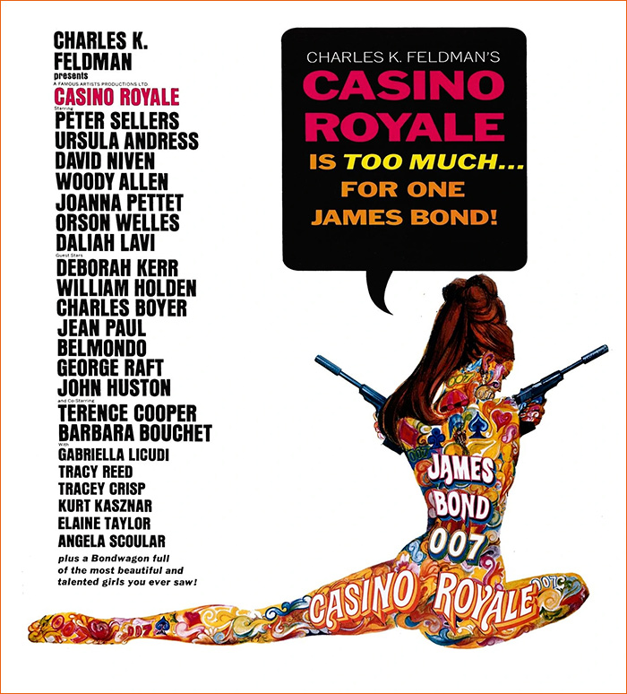 Casino Royale de Guest, Hughes, Huston, McGrath et Parrish (1967).