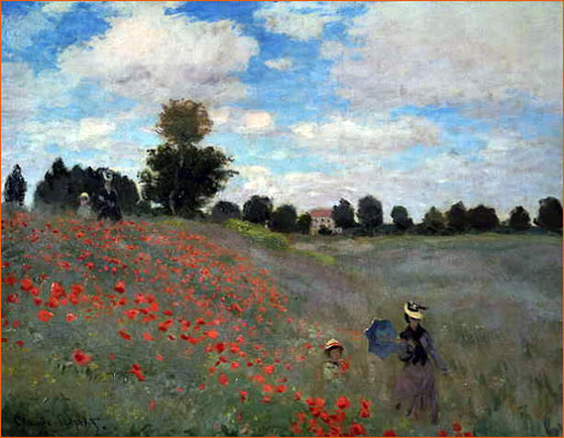 Coquelicots de Claude Monet.