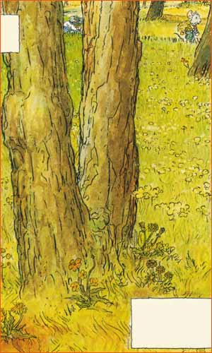 Pine Trees and Dandelions in the Garden of Saint-Paul Hospital selon Michel Plessix.