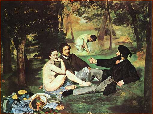 Le déjeuner sur l'herbe d'Edouard Manet.